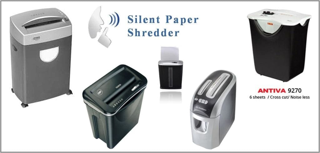 Silent Paper Shredders Banner