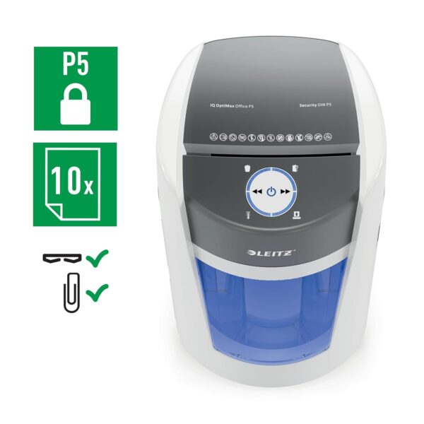LEITZ M shredder OptiMax Office Micro Cut Paper Shredder - Image 2