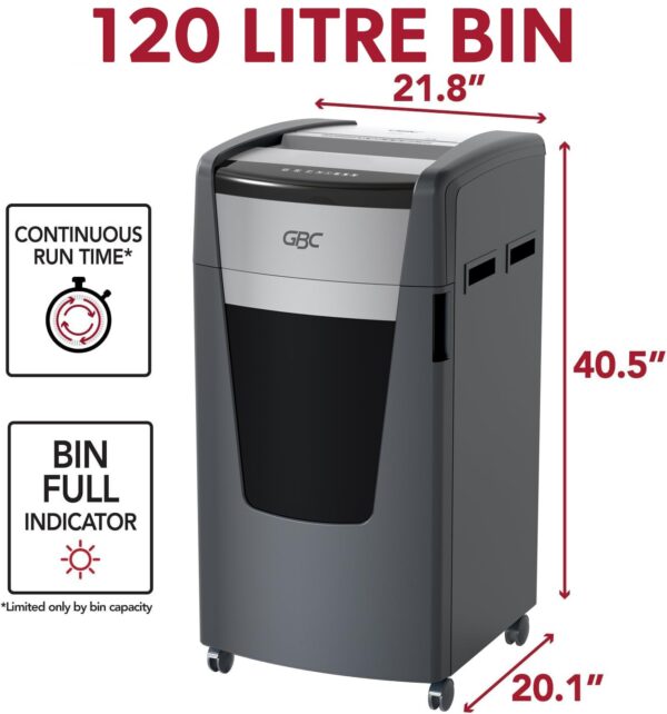 GBC ShredMaster XP520+ Heavy Duty Professional Paper shredder - Image 6