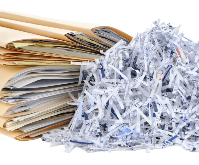 commercial paper shredder shredded paper